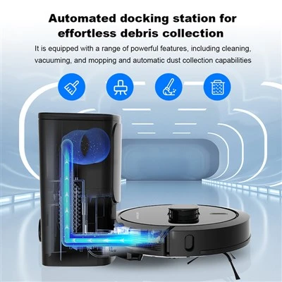 Aspiradora robot autovaciable